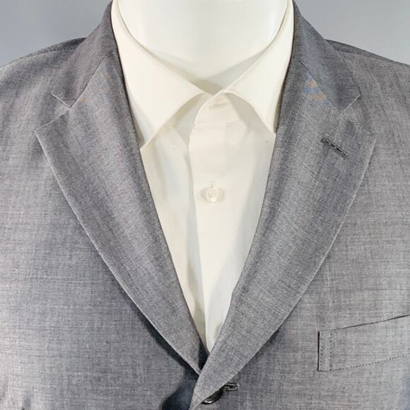 COMME des GARCONS Size M Grey Mohair Wool Notch Lapel Sport Coat - Picture 2 of 9